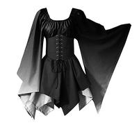 Medieval Maxi Dress Women's Puff Sleeves, Renaissance Princess Dresses Women, Vintage Queen Evening Dress, Victorian Palace Cocktail Dress, Halloween Carnival Party Costume, Floor Length Party Dress