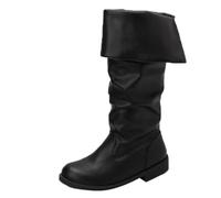 Medieval Men's Mid-Calf Boots Pull On Gothic Flat Jazz Style for Daily Casual Holiday Travel Beach Dating Outfits