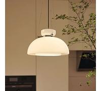 Medieval Milk White Glass Chandelier Cream Glass Pendant Lamp Nordic Postmodern Kitchen Island Restaurant Hanging Lamp Bedroom Headboard Atmosphere Table Lighting Commemoration Day vision