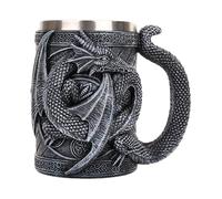 Medieval Mug - 3D Medieval Dragon Beer Mug,Gothic Beer Steins Tankard for Dragon Lovers, Stainless Steel Coffee Cup for Gothic Parties Decoration, Themed Parties
