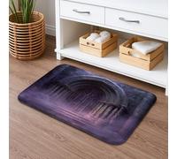 Medieval Mystical Quick Dry Bath Mat, Dark Gothic Stone Absorbent Non Slip Shower Mat, Vintage Memory Foam Washable Bath Rugs for Bathroom Toilet Restroom Decorative 20x32 Inch