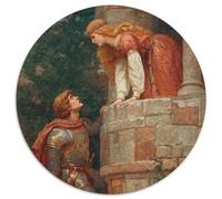 Medieval Mythological Knight, Blonde Princess Rätsel Für Erwachsene 1000pcs (67.5x67.5cm),Herausforderungsspiele