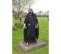 Medieval Nazgul Witch King Full Body Armor Cosplay Costume | Lord of The Rings Halloween Outfit Silver, Silver, Medium