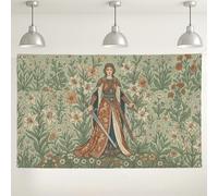 Medieval Noblewoman Fantasy Art Backdrop Banner 71x43 Inch
