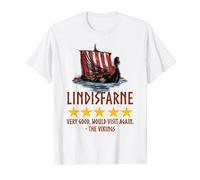 Medieval Norse History - Lindisfarne - Viking Longship T-Shirt