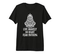 Medieval Norse Mythology - Motivational Viking - Odin Premium T-Shirt