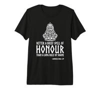 Medieval Norse Mythology Viking Proverb On Honor - God Odin Premium T-Shirt