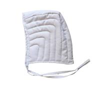 Medieval Padded Arming Cap Canvas Coif Hood for Helmet Wear | Historical Reenactment & LARP Under-Armor Headwear(White)