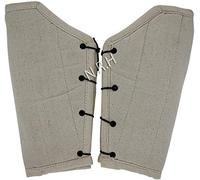 Medieval Padded Cloth Bracers - White Arm Guards