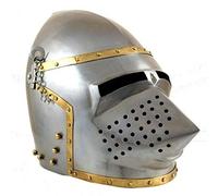 Medieval Pig Face Helmet Hounskull Bascinet Helmet Knight Larp Warrior helmet Crusader Pig helmet Roleplay costume
