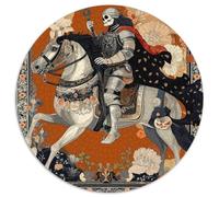 Medieval Portraits Jigsaw Puzzles Skeleton Knight Challenge Toy Educational Games Home Decoration for Adults& Teenager Age 14 Years Up 1000pcs (67.5x67.5cm)