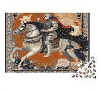Medieval Portraits Puzzle 1000pcs (75x50cm) Erwachsene Skeleton Knight Puzzle,Home Decor
