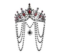 Medieval Princess Queen Headband for Audition Keepsake Red One Size