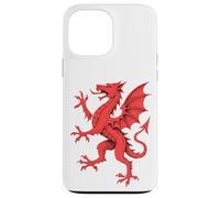 Medieval Red Dragon Rampant Wales Heraldic Mythical Case for iPhone 13 Pro Max