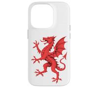 Medieval Red Dragon Rampant Wales Heraldic Mythical Case for iPhone 14 Pro
