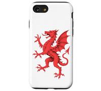 Medieval Red Dragon Rampant Wales Heraldic Mythical Case for iPhone SE (2020) / 7/8