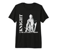 Medieval Renaissance Knight Live Without Fear Warrior Premium T-Shirt