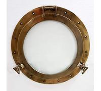 Medieval Replicas Marine Nautical Store Antique Canal Boat Porthole-Window Ship Round Glass Wall Decor Porthole (24 Inches)