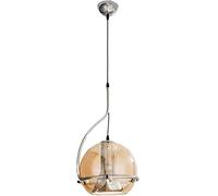 Medieval Retro Brown Glass Chandelier - Creative Hanging Light for Restaurant & Bedroom Simple Decorative Lamp with Unique Personality Ideal for Bay Window & Bedside Use