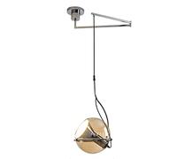 Medieval Retro Brown Glass Chandelier - Stylish Hanging Light Fixture for Restaurant, Bedroom & Bay Window - Unique Shiftable Design Decorative Lamp