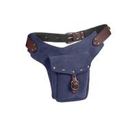 Medieval Retro Waist Pouch Bag Portable Belt Fanny Pack Purse Cosplay Prop with Decorative Sports Props for Festival Cosplay(Blue)
