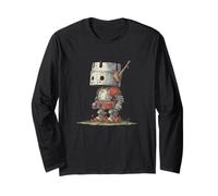 Medieval Robot Costume for Smart Knights and Robots Long Sleeve T-Shirt