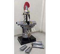 Medieval Roman Helmet Lorica Segmentata Jacket, Arm & Leg Guard LARP Costume