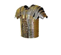 Medieval Roman Lorica Chest Plate Armor Brass Trimmed Segmentata One Size Halloween costumes