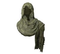 Medieval Scarf Cowl Men with Brooch, Post Apocalyptic Shawl, Viking Cowl Hood Cloak, Renaissance Hooded Shaw for Halloween Cosplay (Green)