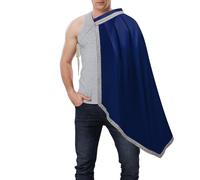 Medieval Scarf for Men, Half Shoulder Knight Cape from the Middle Ages, Half Shoulder Cape Scarf in Cape Art, for Cosplay, Halloween, Carnival, Theme Party, Home School as well as