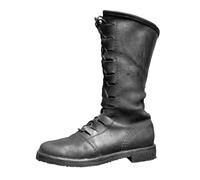 Medieval Shoes Medieval Costume Men Teampunk Retro PU Leather Knight Boots Knee High Fashion Boots Adjustable Lace Up Cosplay Warrior Snow Shoes for Halloween Carnival Adult Fancy Dress Accessory