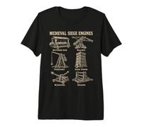 Medieval Siege Engine History Chart Premium T-Shirt