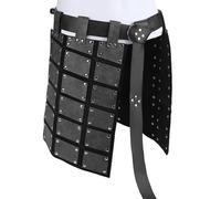 Medieval Skirt for Men, Medieval Combat Skirt for Men | Faux Leather Knight Costume Thigh Belt - Thigh Protector for Men Realistic Medieval Cosplay Costume