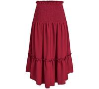 Medieval Skirt Women's Long Gothic Maxi Skirt Women's High Waist Costume Skirt with Ruffles Victorian Pleated Skirt Vintage Long Pleated Skirt Elegant A-line Skirts Festive Clothing for Halloween