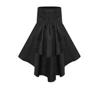 Medieval Skirt Women's with Ruffles Gothic Maxi Skirt Women's High Waist Renaissance Costume Skirt with Belt Vintage Victorian Skirts Pirate Skirt Cosplay Large Size Festive Clothing for Halloween