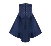 Medieval Skirt Women's with Ruffles Gothic Maxi Skirt Women's High Waist Renaissance Costume Skirt with Belt Vintage Victorian Skirts Pirate Skirt Cosplay Large Size Festive Clothing for Halloween