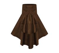 Medieval Skirt Women's with Ruffles Gothic Maxi Skirt Women's High Waist Renaissance Costume Skirt with Belt Vintage Victorian Skirts Pirate Skirt Cosplay Large Size Festive Clothing for Halloween