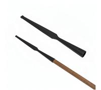 Medieval Spear Head Hand Forged from Carbon Steel Functional Viking Spearhead Combat Battle Ready Armor Hunting Lozenge Throwing Spearhead LARP SCA (16 Inches - Blunt Black)