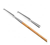 Medieval Spear Head Hand Forged from Carbon Steel Functional Viking Spearhead Combat Battle Ready Armor Hunting Lozenge Throwing Spearhead LARP SCA (16 Inches - Blunt Polish)