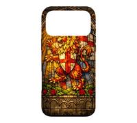 Medieval Stained Glass Lion Window St George Case for iPhone 17 Pro Max
