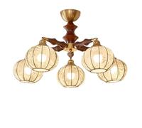 Medieval Style Bedroom Hanging Lamp Vintage Aesthetic Bedroom Pendant Light Personalized Fabric Dining Room Chandelier