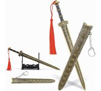 Medieval Style Letter Opener - Ancient Sword Design with Sheath & Display Stand, Decorative Envelope Mail Opener Tool for Home & Office