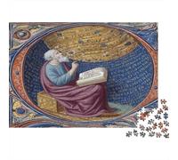 Medieval Style Puzzles The Solitary Philosopher Gemusterte Nachhaltige Puzzles Für Erwachsene Hochwertige Holzspielpuzzles 38x26cm/1000pcs