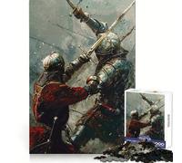 Medieval Sword Fight 1000 Piece Puzzle For Teenagers Pastime Game Tight Connection Home Play Unique Gift (38x52cm)
