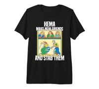 Medieval Sword Fighting Traditions and tournaments Hema Premium T-Shirt
