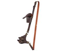 Medieval Sword Frog Leather Knight Sword Holster Knife Shoulder Strap Dagger Sheath for Warrior Pirate Cosplay Costume Halloween Prop