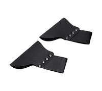 Medieval Sword Holster, Durable PU Leather Sword Sheath, Perfect for Role Play, 2 Pcs, for Knights and Pirates, 6.50x4.72in (Black)