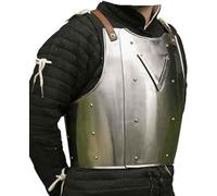 Medieval Templar Armor Breast Plate Steel Muscle Jacket Costume Knight Armor Chest Plate Wearable Chestplate Reenactment SCA LARP Cosplay Costume Armor Breastplate Halloween