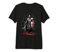 Medieval Templar Knight & Holy Crusader Warrior Premium T-Shirt