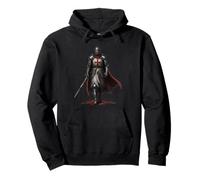 Medieval Templar Knight & Holy Crusader Warrior Pullover Hoodie